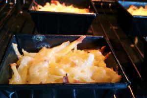 kartoffelrösti küchlein frisch gebacken
