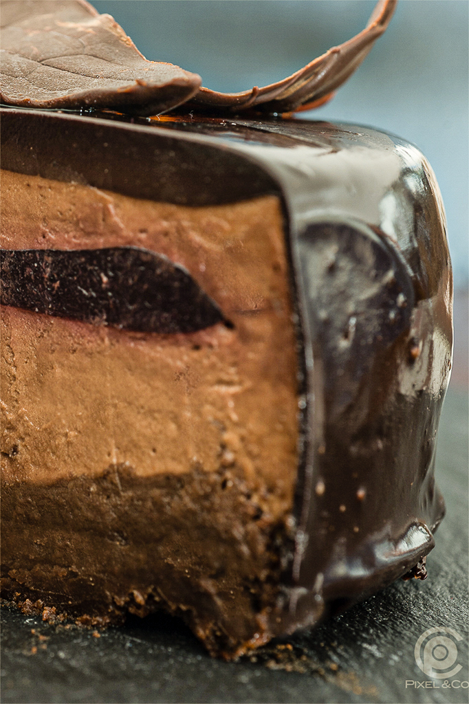 Himbeermousse für Himbeerherzen Rezepte-SilkesWelt.de Schokoladentorte mit Mirror Glaze