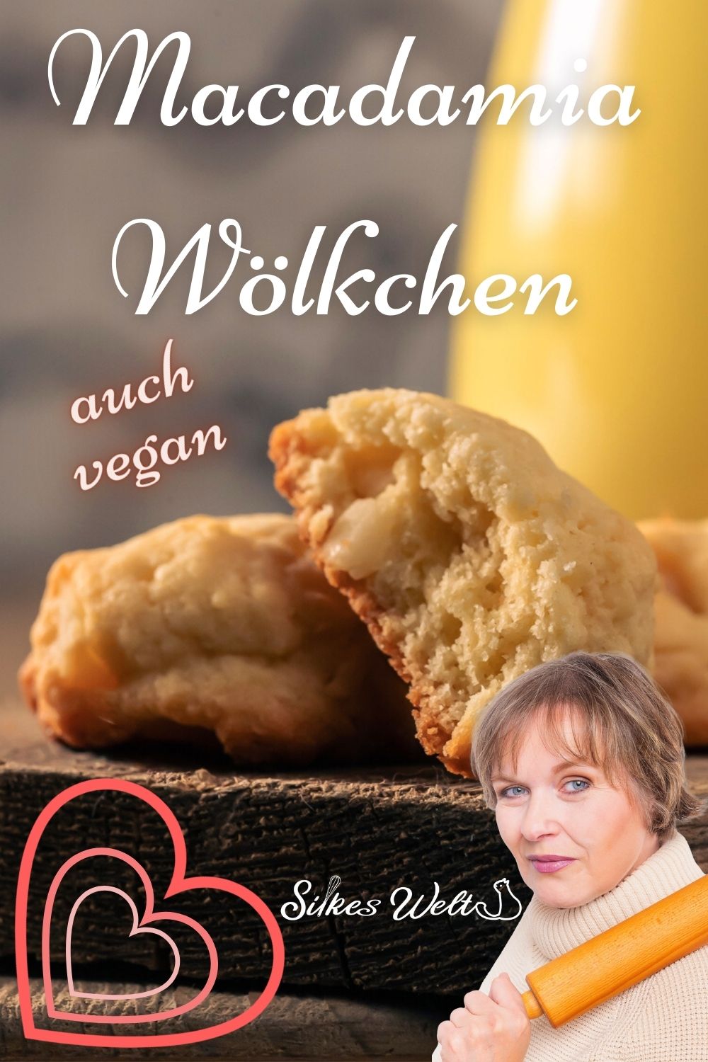 Macadamia Wölkchen Pinterest1 Macadamia Kekse Rezept vegan