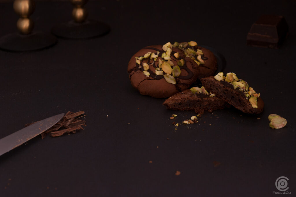 Schokoladen Cookie mit Pistazie