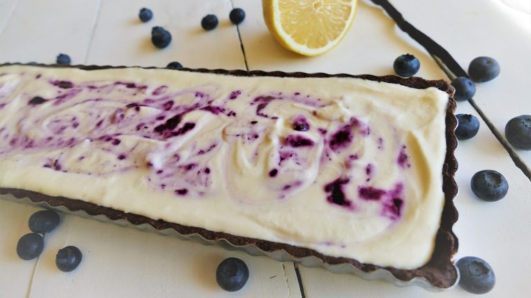 warm herzlich anders Rezepte-SilkesWelt.de Heidelbeer Cheesecake Tarte