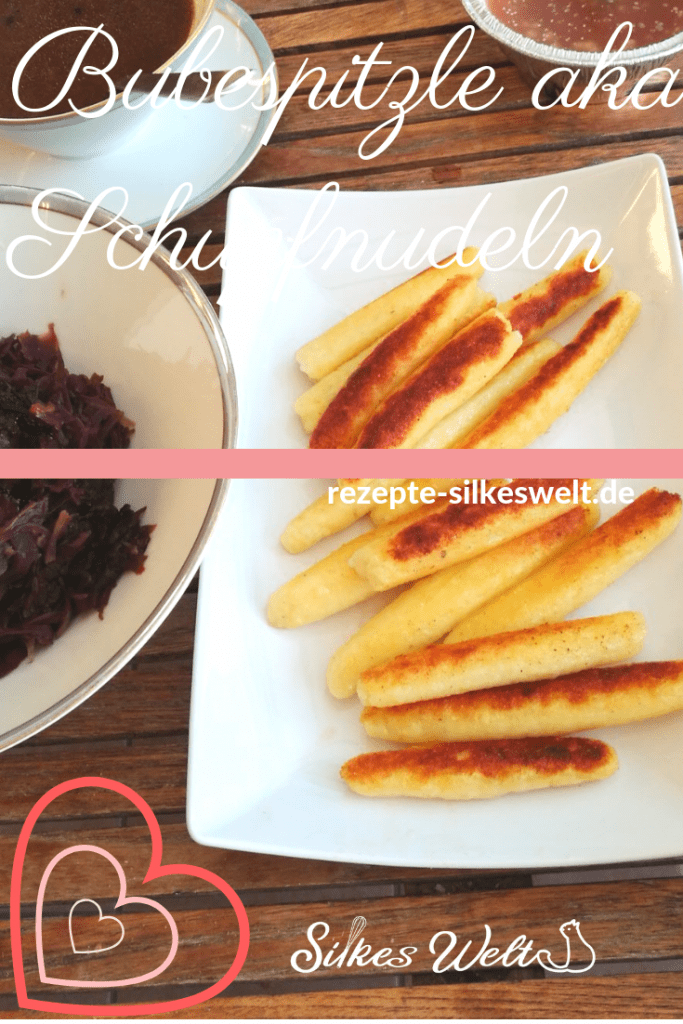 Schwäbische Bubespitzle aka Schupfnudeln ala Schubeck Rezepte-SilkesWelt.de Bubespitzle