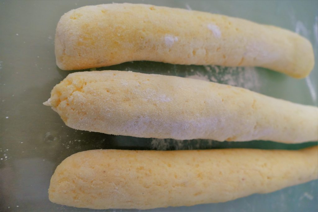 Schwäbische Bubespitzle aka Schupfnudeln ala Schubeck Rezepte-SilkesWelt.de Bubespitzle Teig