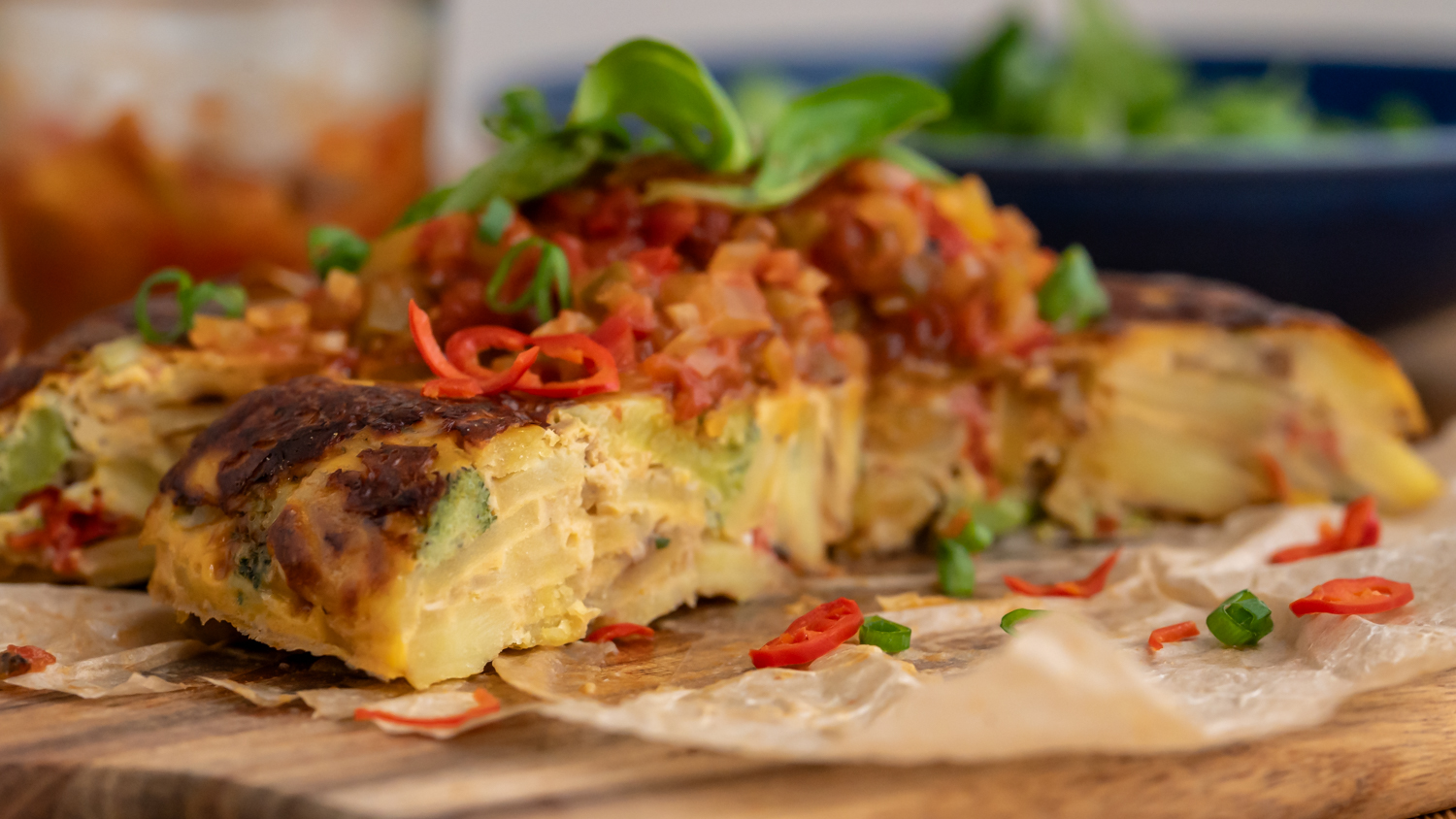 Bauernfrühstück wie bei Oma Rezepte-SilkesWelt.de Rezept für tortilla de patatas vegetarisch