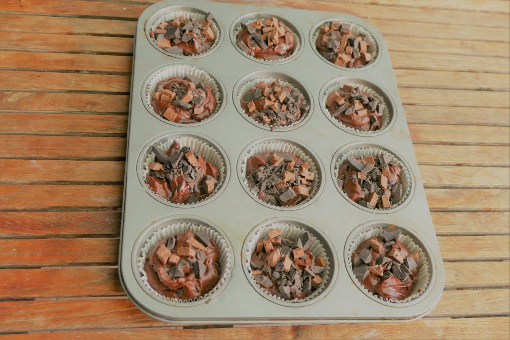 Muffins mit viel Schokolade