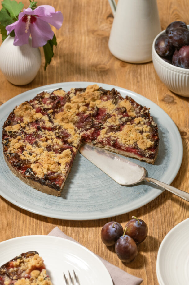 Saftiger Zwetschgenkuchen Ohne Hefe, Aber Mit Streusel.