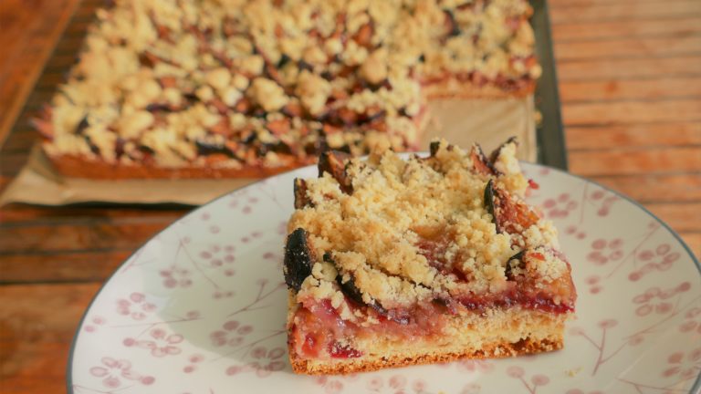 warm herzlich anders Rezepte-SilkesWelt.de Zwetschgenblechkuchen ohne Hefe