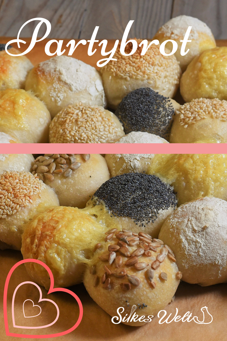 Partybrot Pinterest1 Einfaches Brotrezept