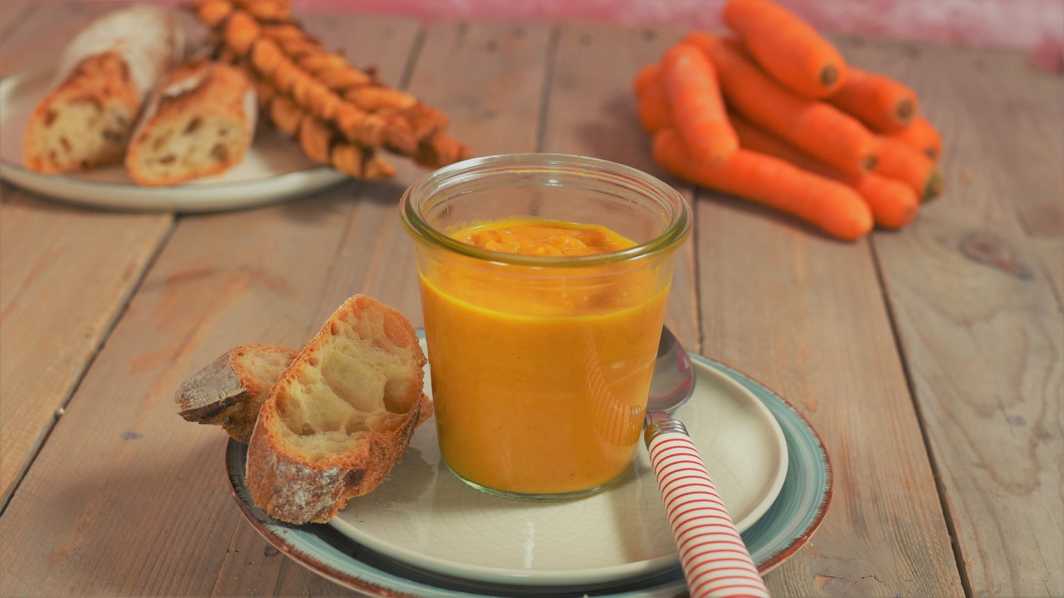vegane Karotten-Ingwer Suppe kochen mein Rezept für Dich