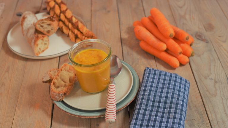 vegane Karotten-Ingwer Suppe kochen mein Rezept für Dich