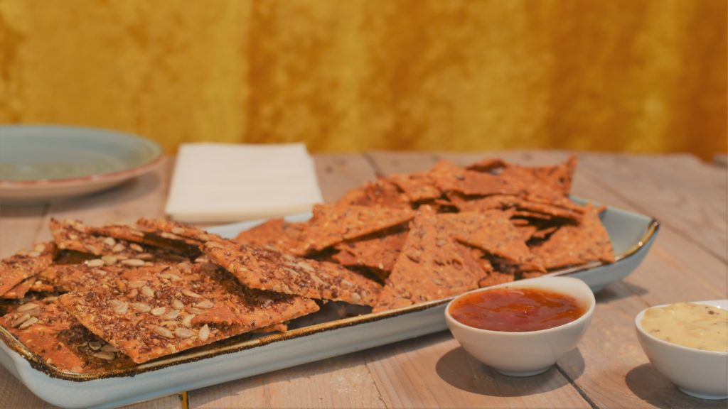 vegane Sauerteig Cracker
