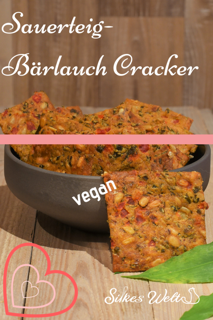 Rezept für vegane Cracker und Bärlauch