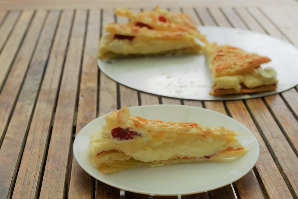 Blätterteig Blitzkuchen mit Vanillesahne, mein Rezept