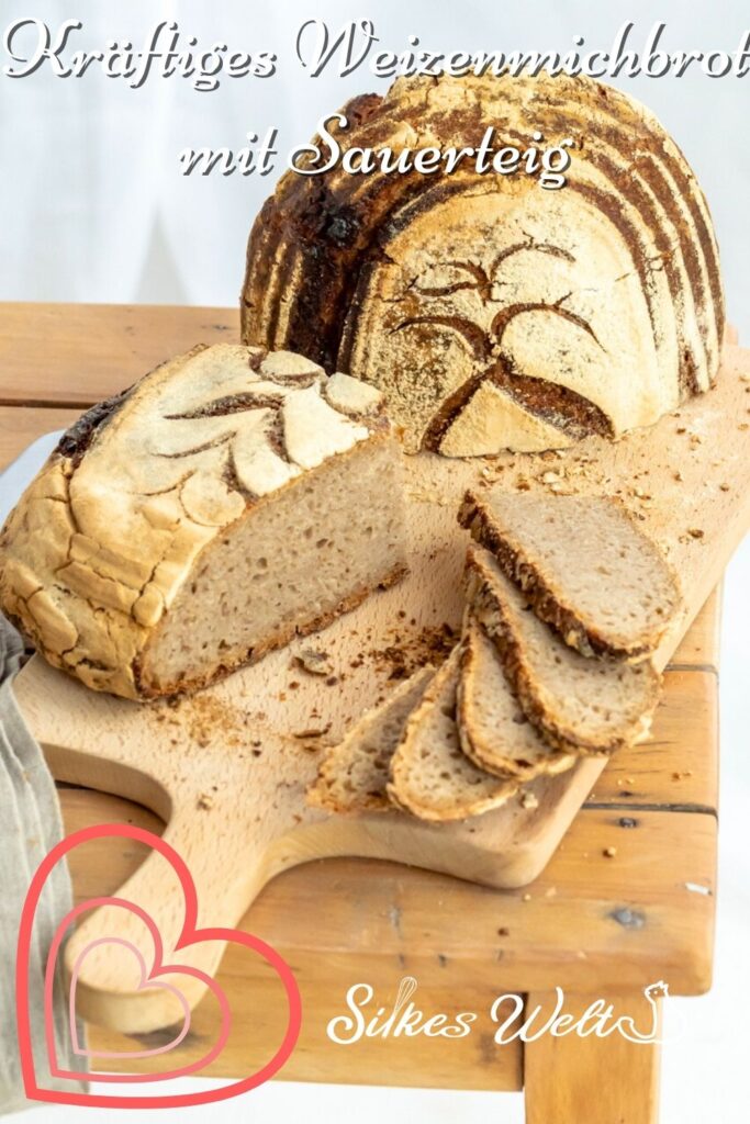 Rezept für Weizenmischbrot mit Sauerteig selber machen