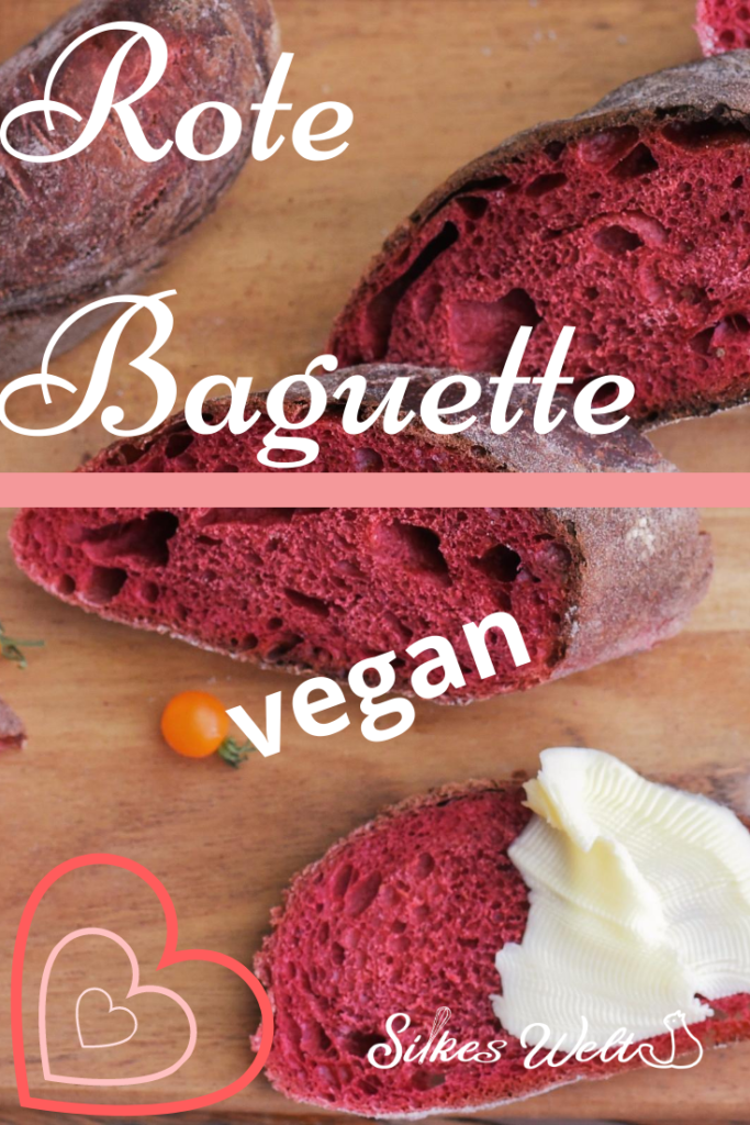rote Baguettes ohne Lebensmittelfarbe