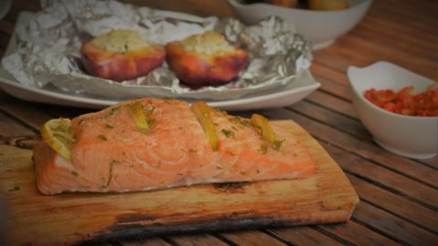 Lachs Mit Einer Limetten - Honig Glasur Grillen Mein Rezept