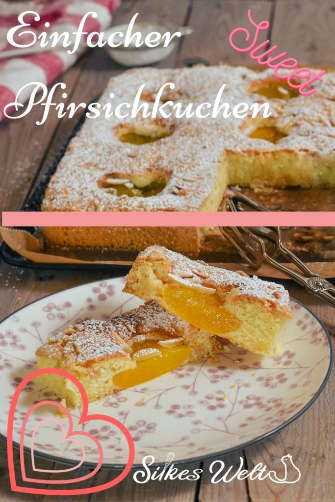 Pfirsich-Blechkuchen ohne Butter Rezepte-SilkesWelt.de