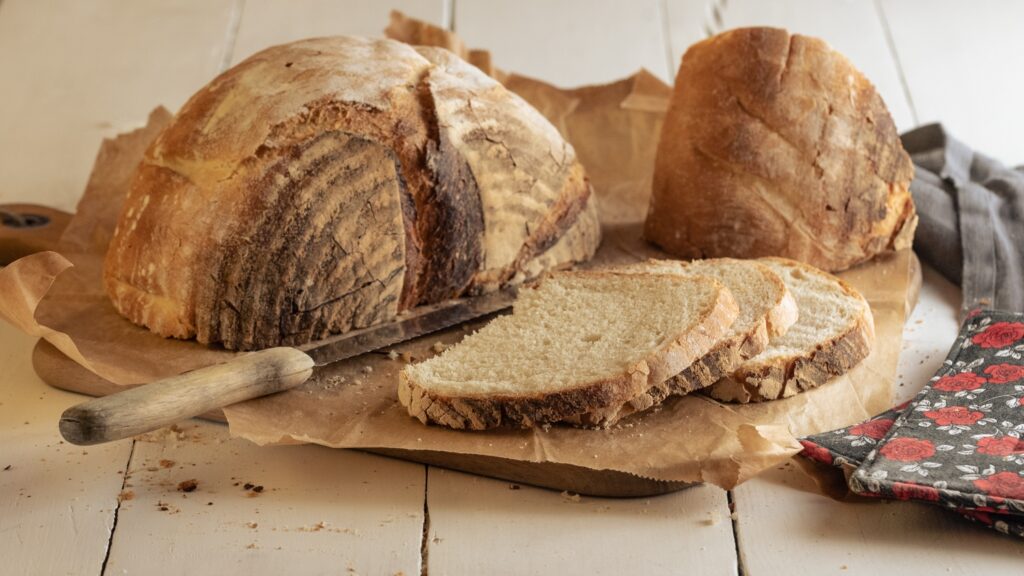 einfaches, veganes Rezept für Brot