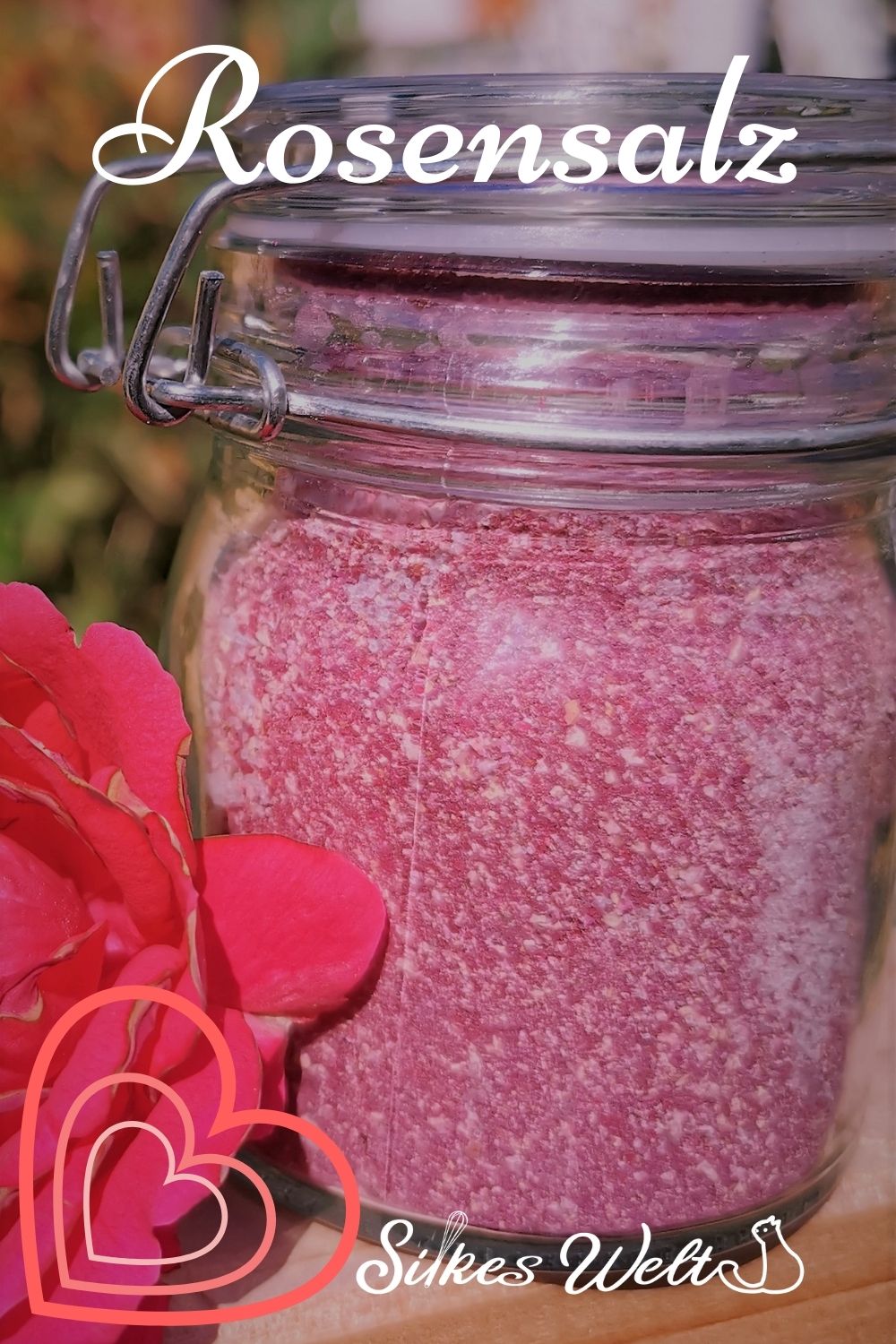 Rosensalz Pinterest1 Geschenk aus der Küche Rosensalz
