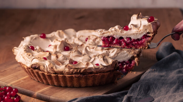 warm herzlich anders Rezepte-SilkesWelt.de Johannisbeer Torte mit Baiser