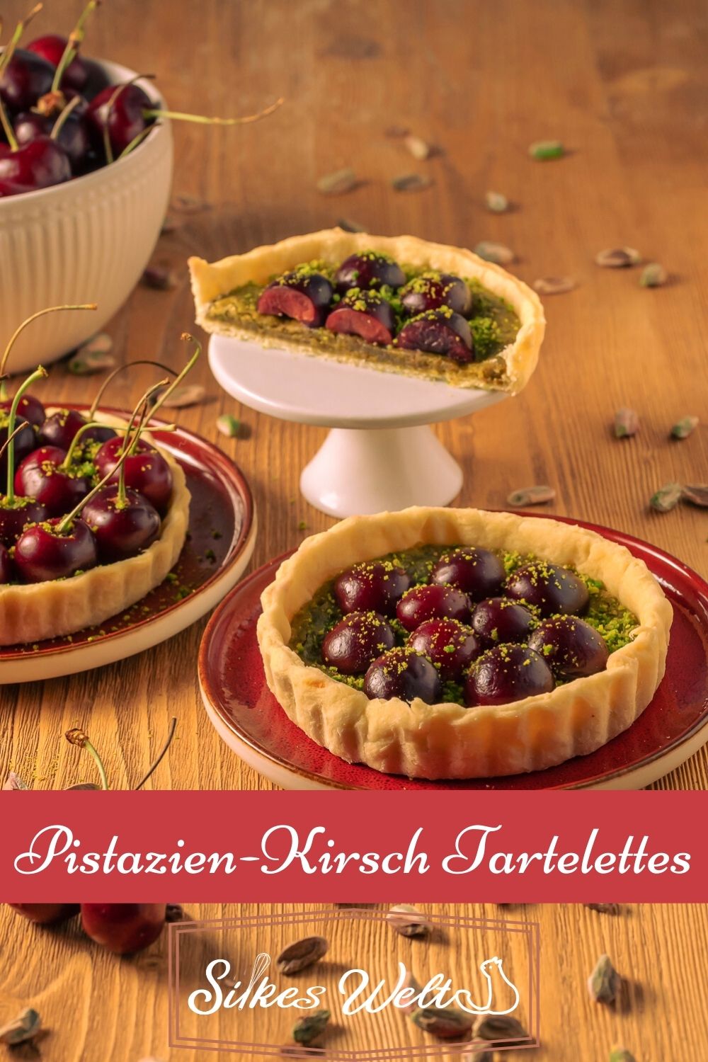 Pistazien Kirsch tartelettes Pinterest Silkeswelt Einfache Tartelettes mit Kirschen