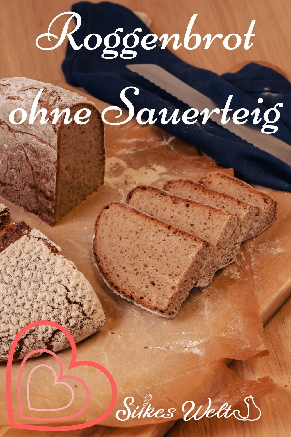 einfaches Roggenbrot Pinterest1 einfaches Roggenbrot mit Hefe