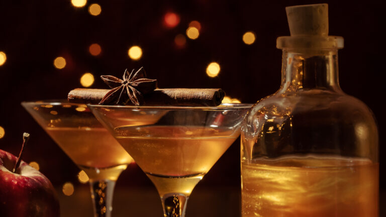 Apfel-Likör im Goldrausch