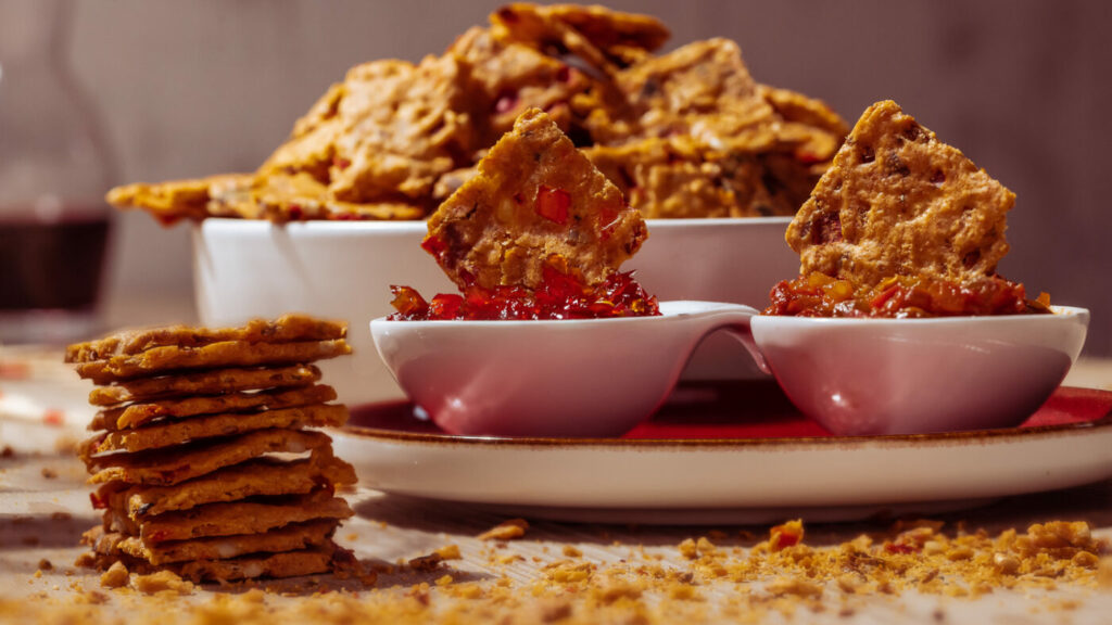 Sauerteig-Cracker zum Snacken - selbst machen Rezepte-SilkesWelt.de Sauerteig-Cracker