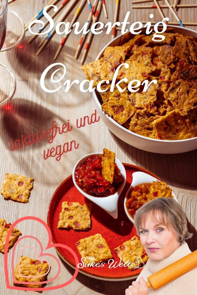 Sauerteig-Cracker zum Snacken - selbst machen Rezepte-SilkesWelt.de Sauerteig-Cracker