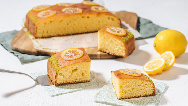 einfacher Zitronenkuchen vom Blech