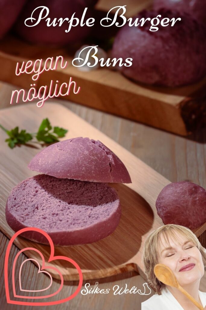 Vegetarische purple Burger Brötchen