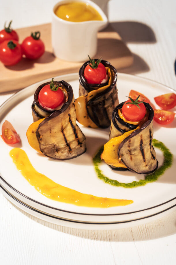 Vitello Tonnato von der Pute mit einer Milch-Mayonnaise