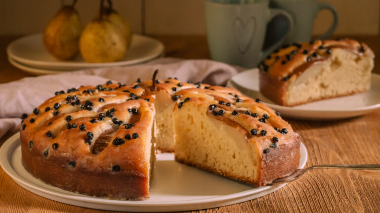 Schneller Birnenkuchen mit Joghurt | Rezepte-SilkesWelt.de