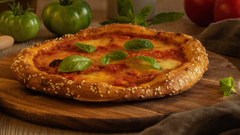 Rezept Brizza. Brezel trifft Pizza