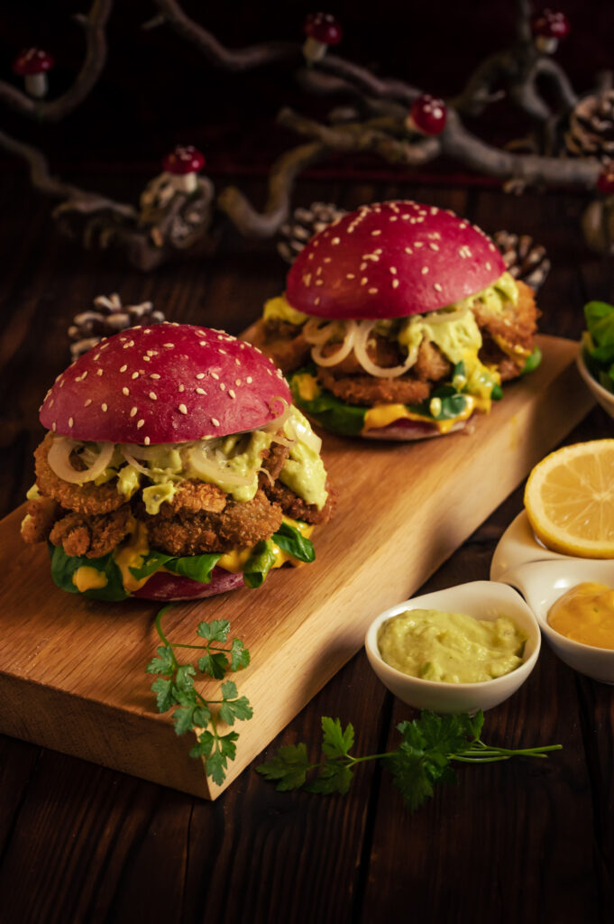 Crunchy Pilz Burger Rezepte-SilkesWelt.de