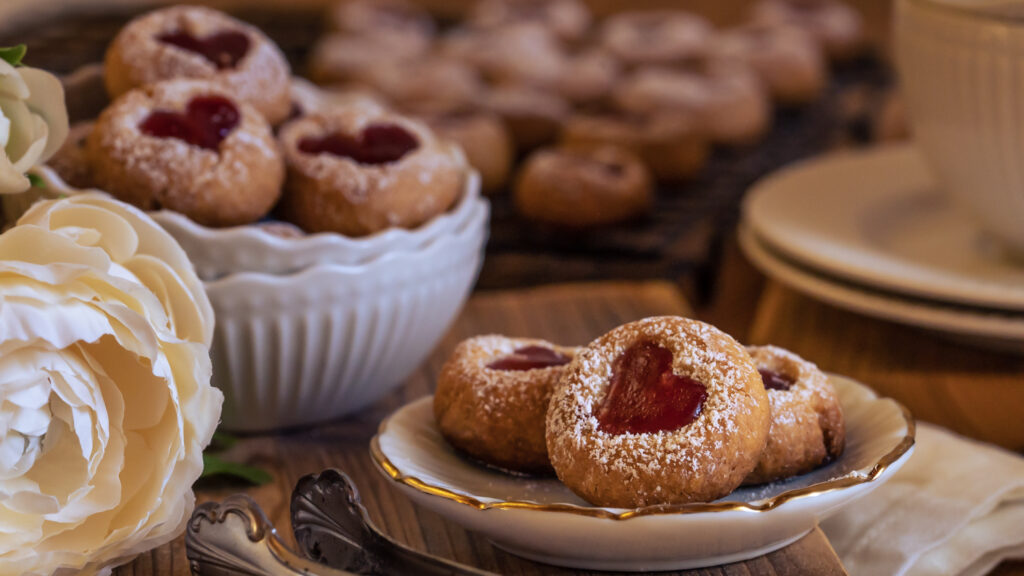 Herz-Cookies mit Marmelade Rezept