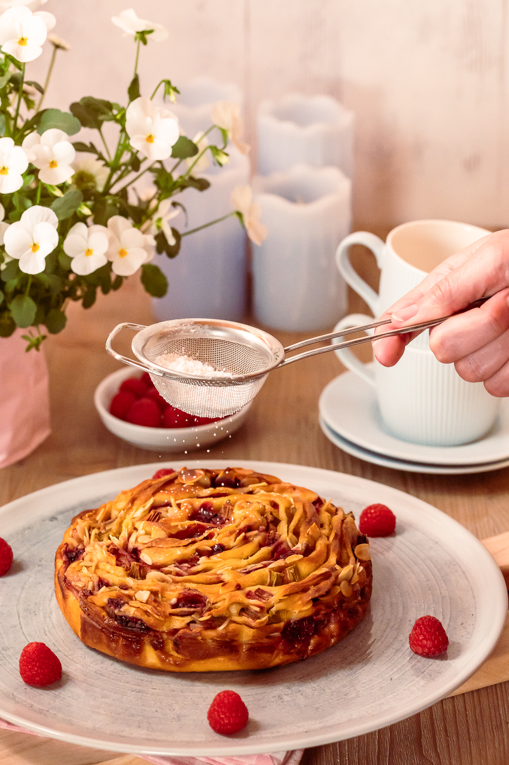 Rhabarber-Himbeer-Kuchen ala Kraffin|Rezepte-SilkesWelt.de