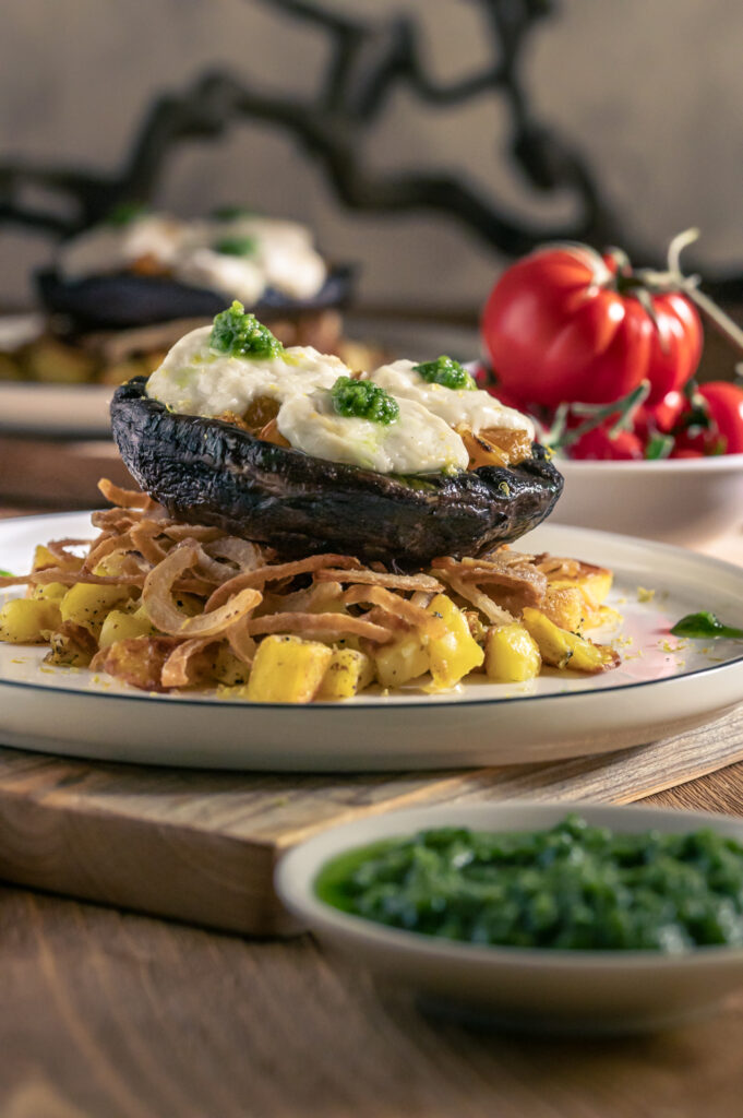 Rezept für Portobello Pilz vegetarisch