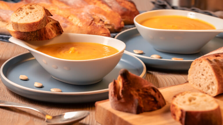 warm herzlich anders Rezepte-SilkesWelt.de Rezept für Kürbissuppe vegan