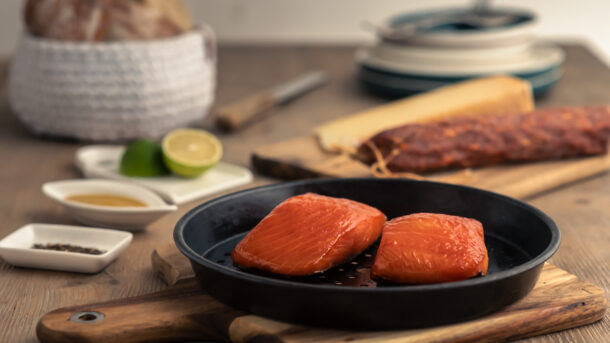 Saftiger Lachs mit Bärlauchkruste, mein Rezept auf Silkes Welt Saftiger Lachs mit Bärlauchkruste, mein Rezept auf Silkes Welt