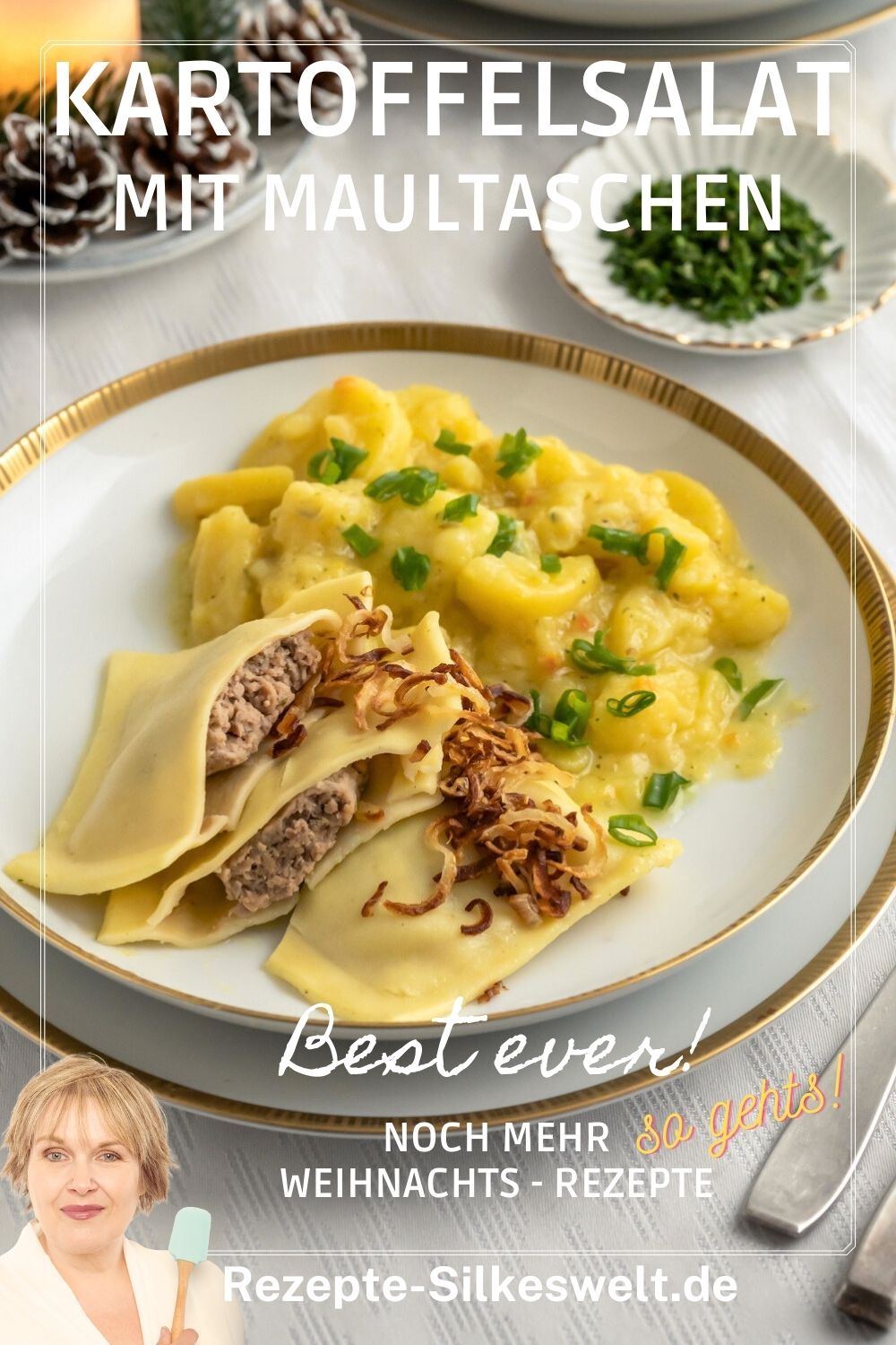 Maultaschen mit Kartoffelsalat