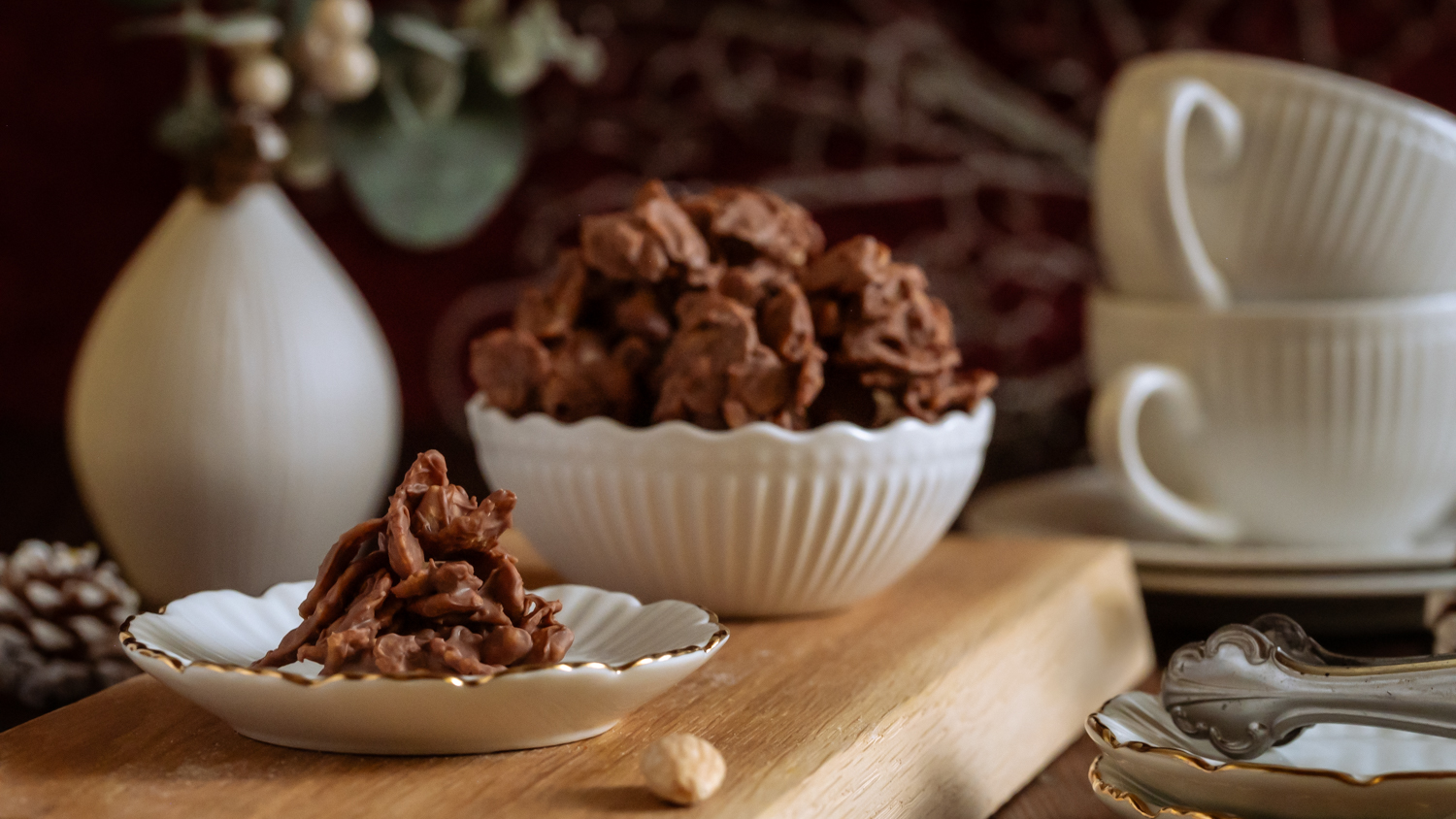 Einfach Schokocrossies mit Cornflakes und Mandelschokolade selbst machen