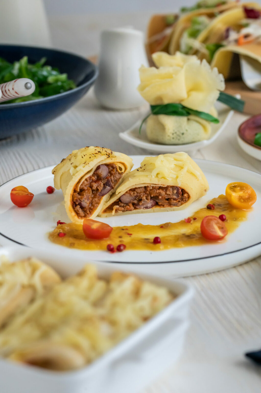 Gefüllte Pfannkuchen Gefüllte Pfannkuchen