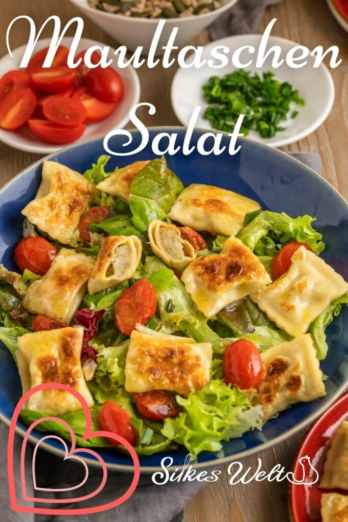 Rezept für Salat mit Maultaschen vegetarisch
