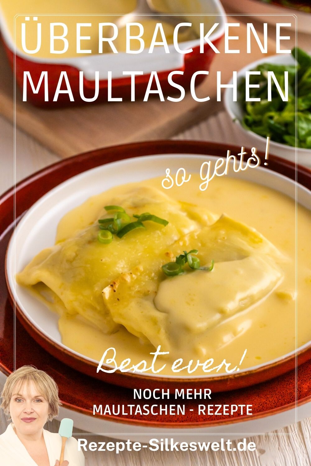 Überbackene Maultaschen, vegetarisch