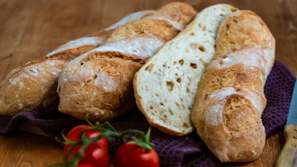 Superschnelle Dinkel Baguette