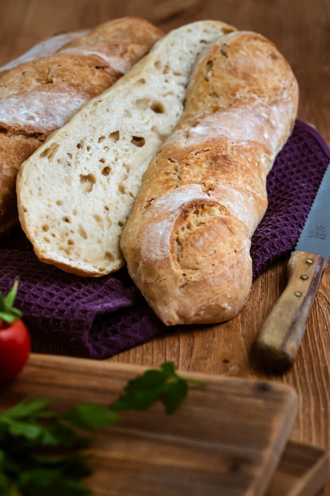 Superschnelle Dinkel Baguette