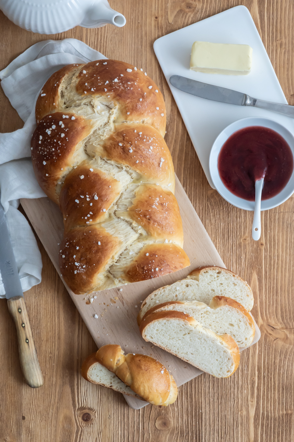 Rezept für Dinkelzopf mit Hefewasser