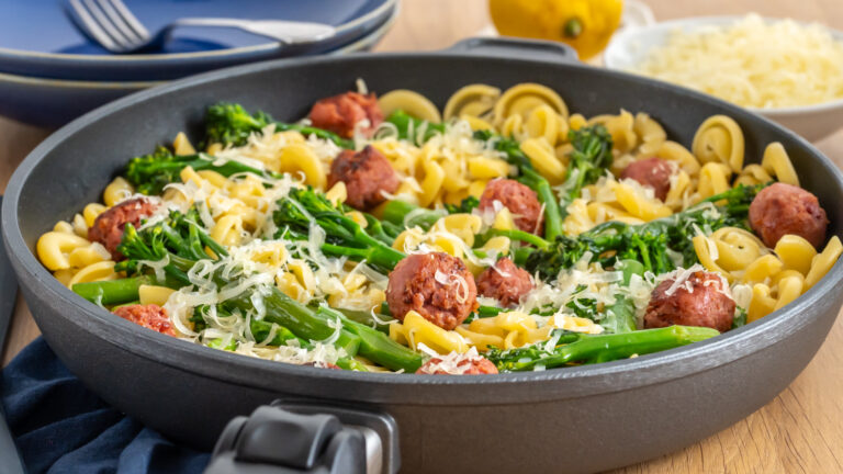 Pasta mit Brokkoli und Salsiccia Rezept Pfannengericht