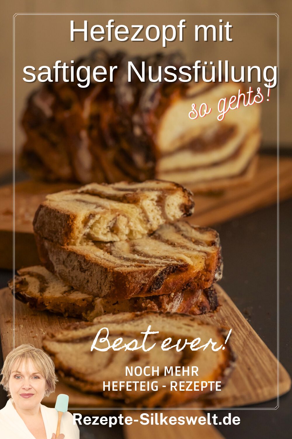Einfacher Hefezopf mit Nussfüllung | Rezepte-SilkesWelt.de